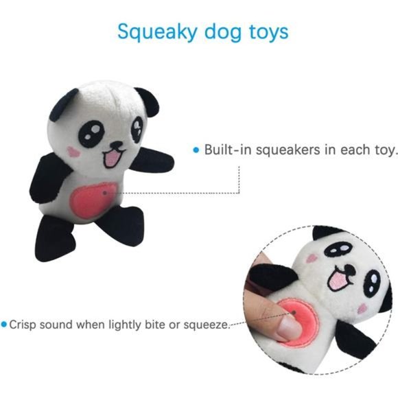 Squeaky Plush DogToy Pack Small Stuffed PuppyChew 12Dog Toys Bulk with Squeakers - Picture 2 of 6